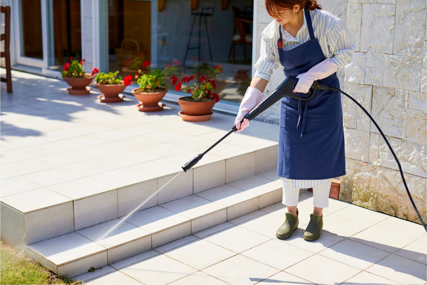 eficiencia da rocadeira versus lavadora de alta pressao