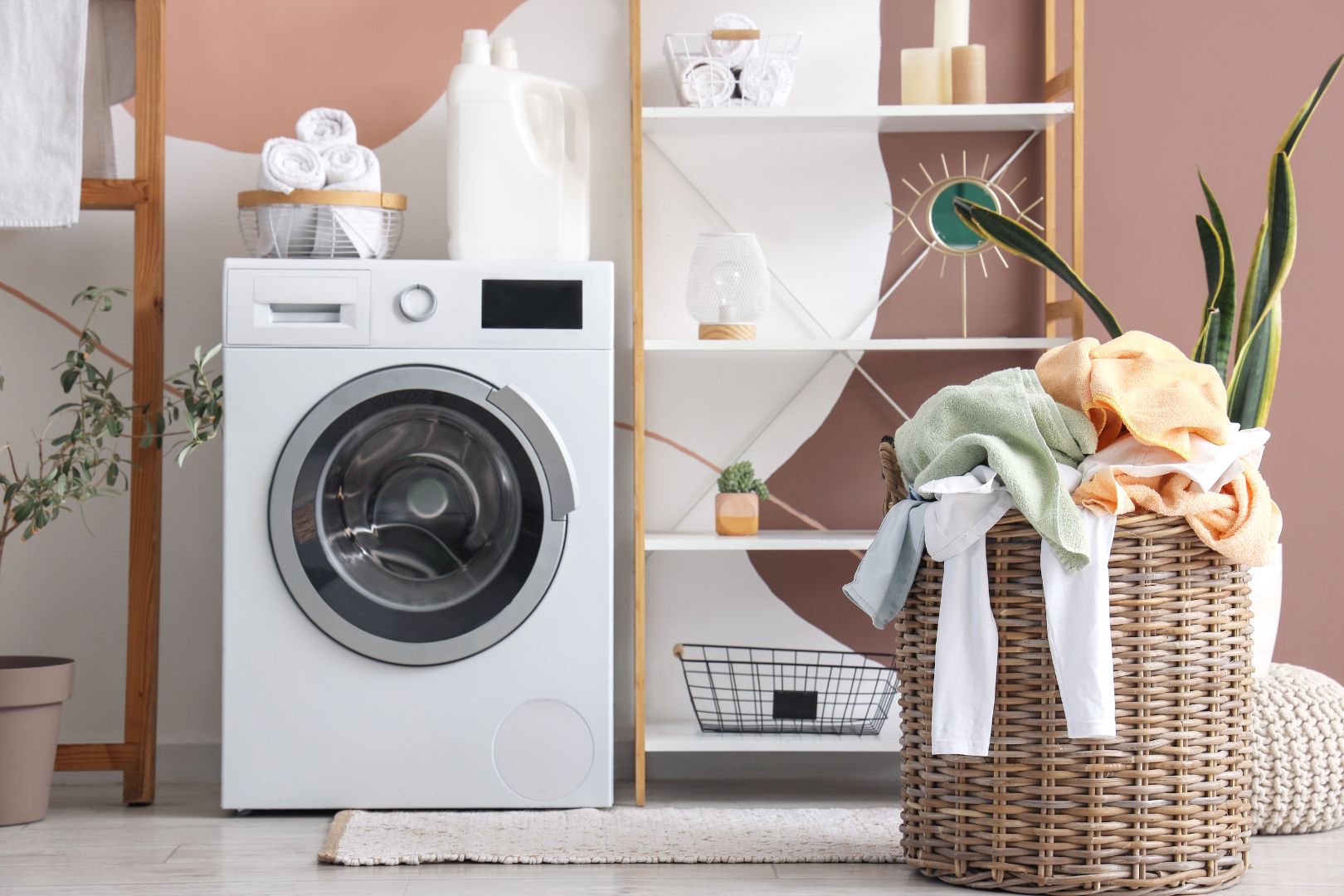 Decoracao para lavanderia de lata